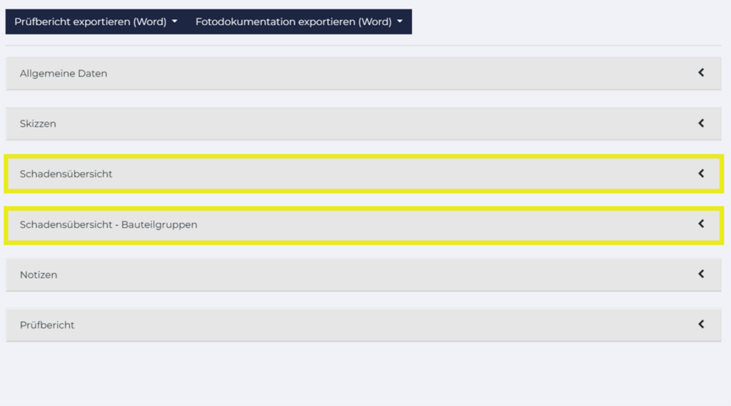 Prüfbericht exportieren
