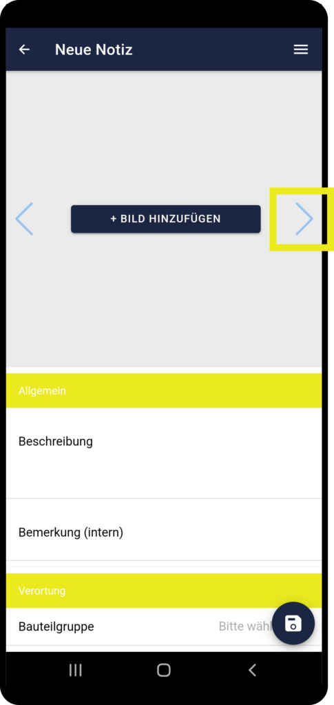 Bilder zu einem Schaden hinzufügen