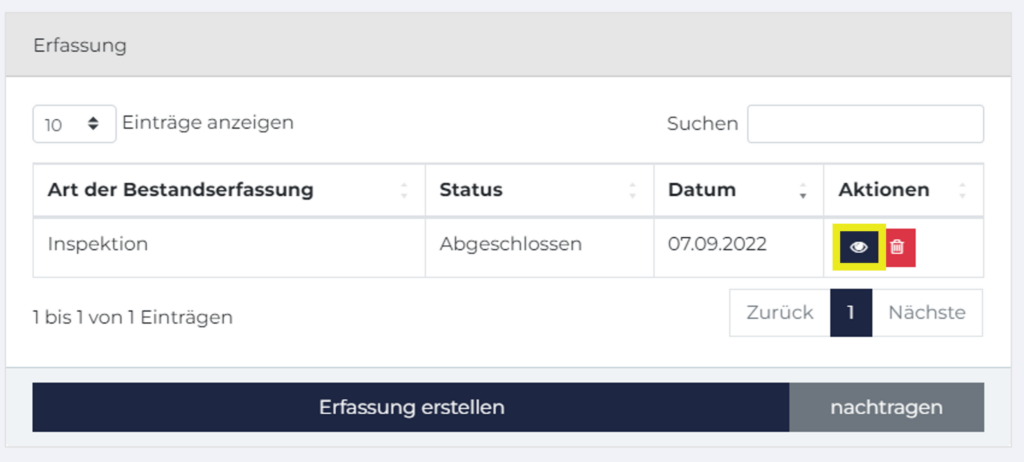 Erfassung