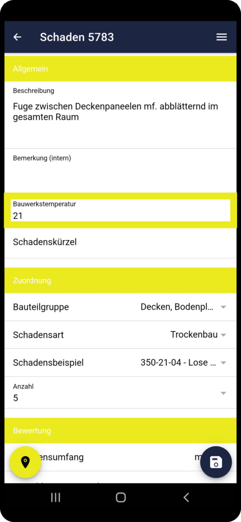 Bauwerkstemperatur