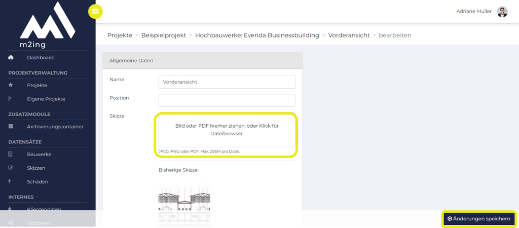 Vorderansicht Beispielprojekt