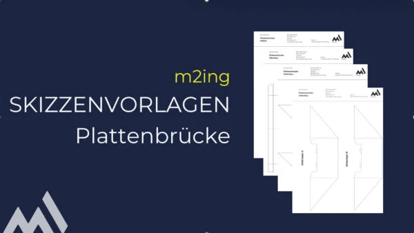 Skizzenvorlagen Plattenbrücke