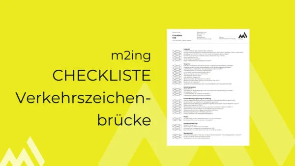 Checkliste Verkehrszeichenbrücke