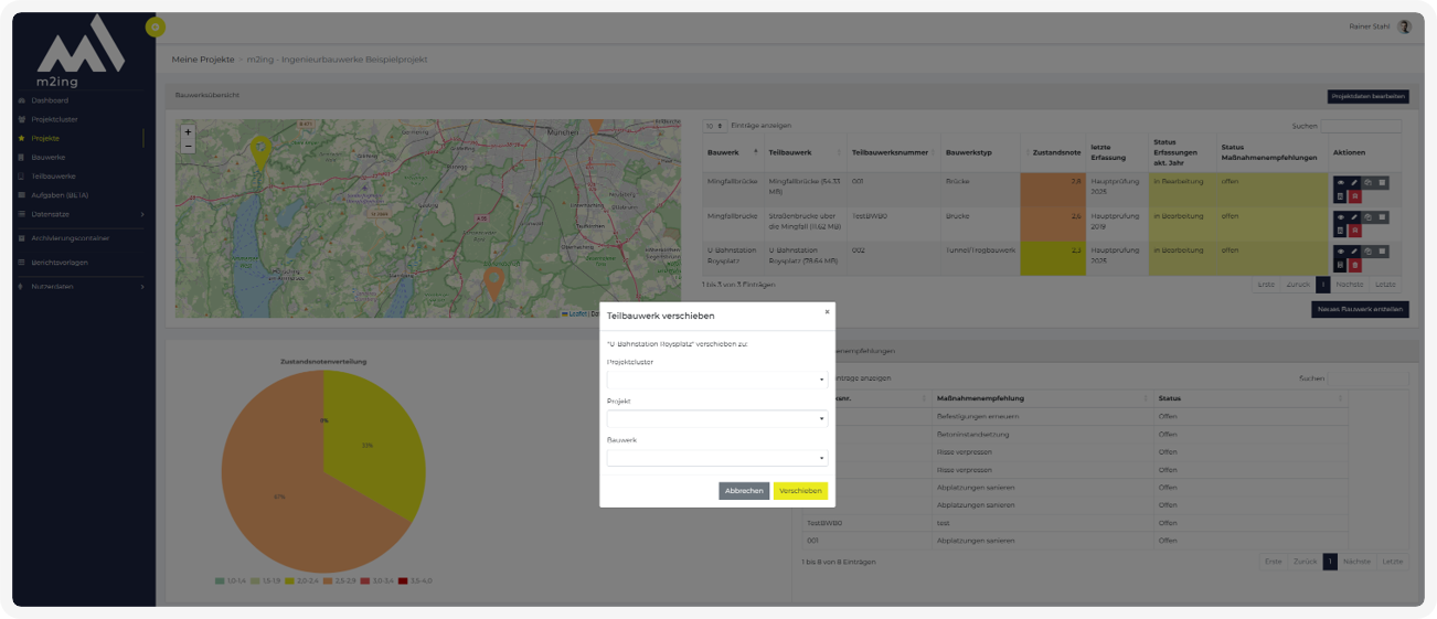 Bauwerk verschieben in m2ing